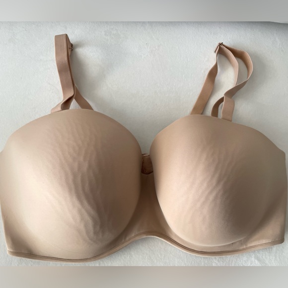 Cacique Nude Multi-Way Boost Strapless Convertible Beige Nude Bra Size 42F - Picture 4 of 15